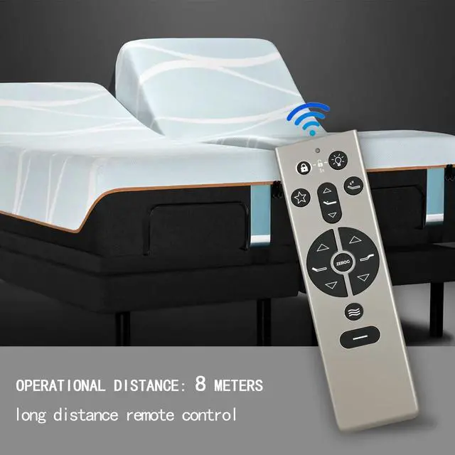 Alt view image 3 of 7 - Replacement RF396B Remote Control fit for Tempur Pedic, for Tempur Ergo, for Keeson JLDK.111.13.01 Adjustable Bed