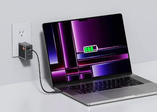 Alt view image 4 of 4 - 65W GaN USB-C Charger, 3-Port, for iPhone, MacBook, iPad, No-Reset