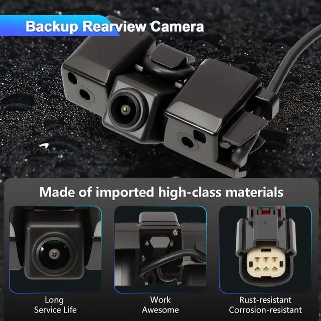 Alt view image 5 of 7 - 84143039 Backup Camera Fits Colorado 2015-2019 Canyon 2015-2019 | with HD 160° Wide Angle 1080P High Resolution IP68 Waterproof Rear View Camera Replaces GM1960103 14900559 590106