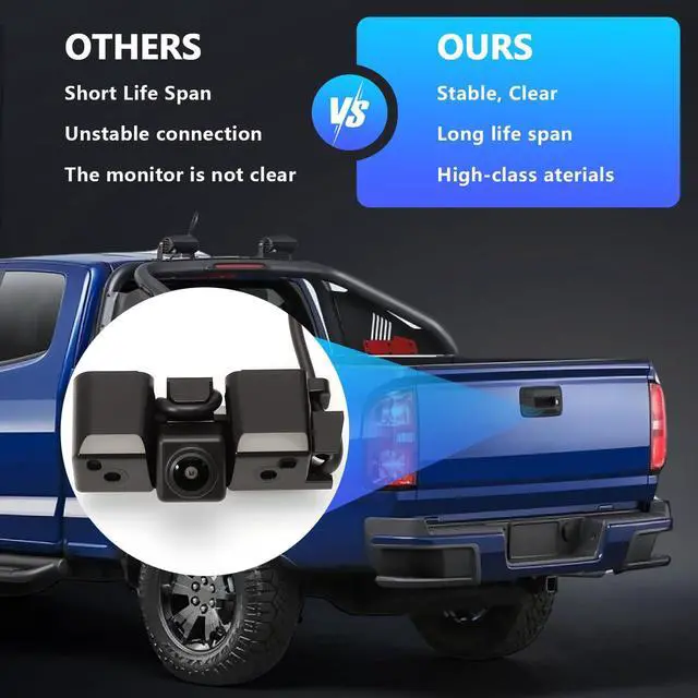 Alt view image 6 of 7 - 84143039 Backup Camera Fits Colorado 2015-2019 Canyon 2015-2019 | with HD 160° Wide Angle 1080P High Resolution IP68 Waterproof Rear View Camera Replaces GM1960103 14900559 590106