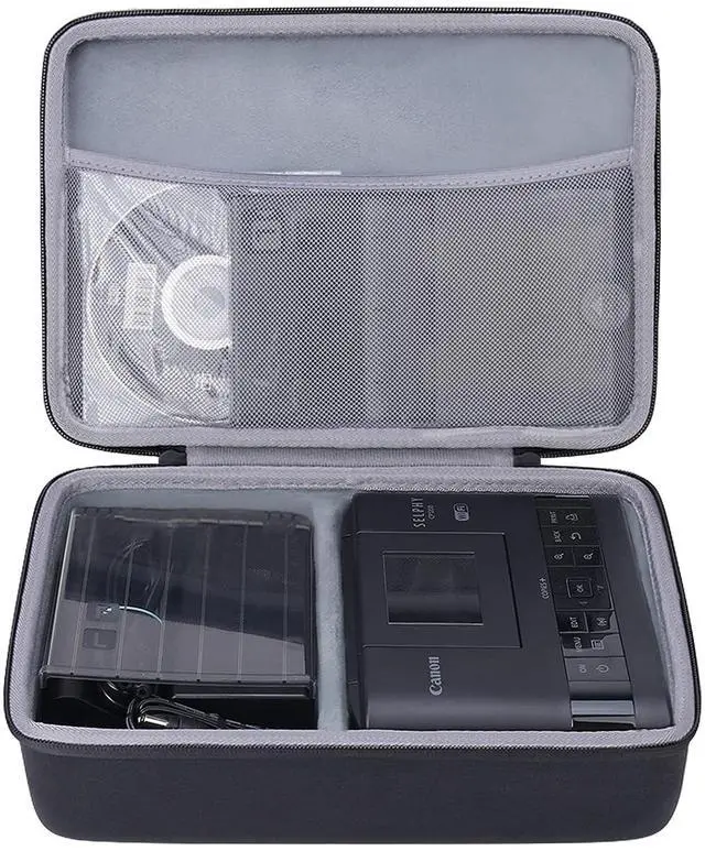 Main image of Hard Case for Canon SELPHY CP1500/CP1300/CP1200 Photo Printer,Black | Soft Anti-Static Lining, Spacious Interior, Accessory Storage, Comfortable Hand Strap, Strong Zipper,Protective Organization
