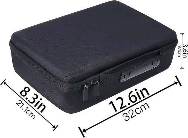 Alt view image 4 of 7 - Hard Case for Canon SELPHY CP1500/CP1300/CP1200 Photo Printer,Black | Soft Anti-Static Lining, Spacious Interior, Accessory Storage, Comfortable Hand Strap, Strong Zipper,Protective Organization