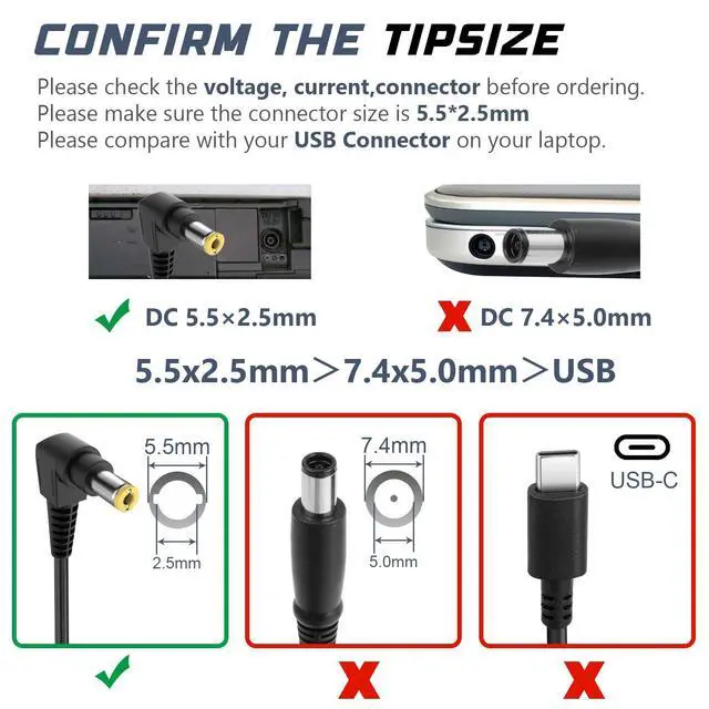 Alt view image 3 of 7 - 72W 16V 4.5A Charger for Panasonic Toughbook CF-52 CF-53 CF-53A CF-54 CF-74 CF-C1 CF-H1 CF-F9 CF-S10 CF-19