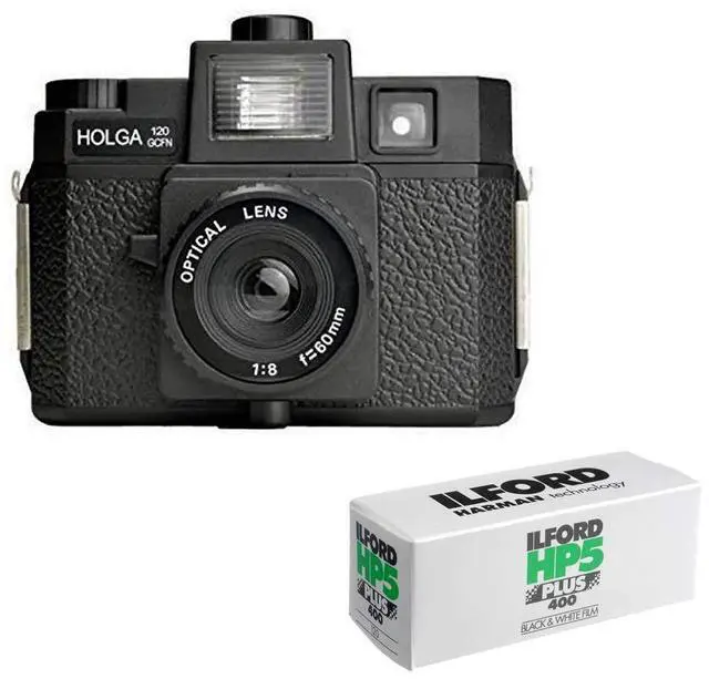 Main image of 120GCFN Medium Format Film Camera with Ilford HP5 Plus Black and White Negative Film (120 Roll Film) Bundle