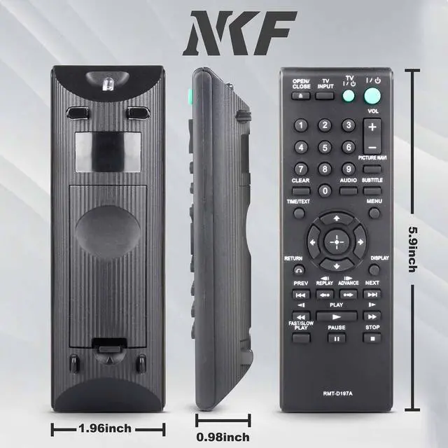 Alt view image 7 of 7 - RMT-D197A for Sony DVD Player Remote: Replacement Sony DVD Remote for Sony DVP-SR510H DVP-SR210 DVP-SR210P DVP-SR510 DVP-NS57P DVP-NS710H
