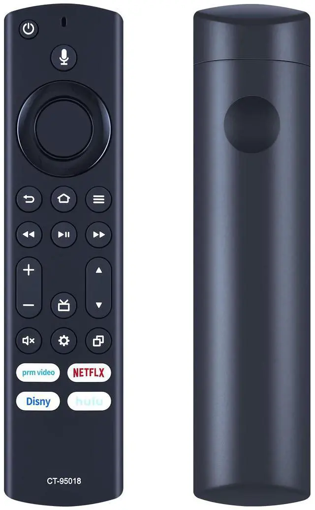 Main image of CT-95018 Replacement Voice Remote Control Compatible for Toshiba Insignia 4K LED UHD Smart TV 40C350KU 43C350KU 50C350KU 55C350KU 65C350KU 75C350KU NS-24F202NA22 NS-42F201NA22 NS-55F301NA22