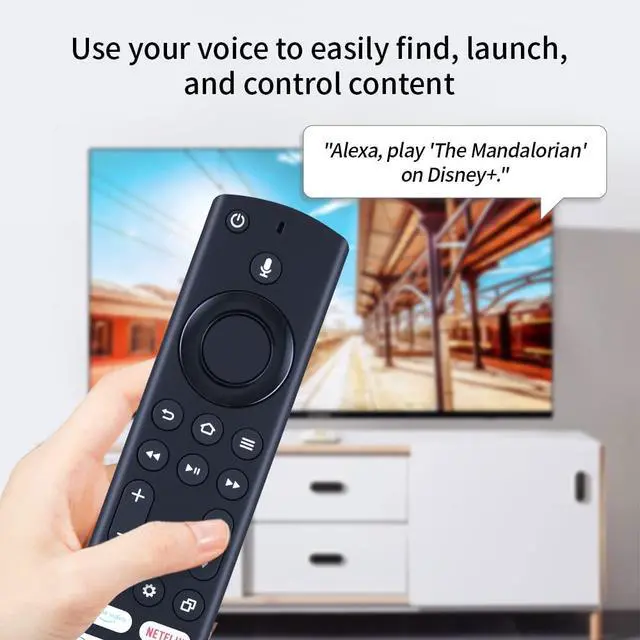 Alt view image 5 of 7 - CT-95018 Replacement Voice Remote Control Compatible for Toshiba Insignia 4K LED UHD Smart TV 40C350KU 43C350KU 50C350KU 55C350KU 65C350KU 75C350KU NS-24F202NA22 NS-42F201NA22 NS-55F301NA22