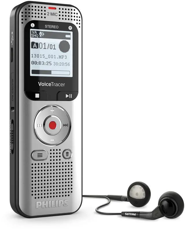 Main image of DVT2015 VoiceTracer Audio Recorder, Stereo, MP3, 8 GB, Including Speech-to Text Sembly Trial