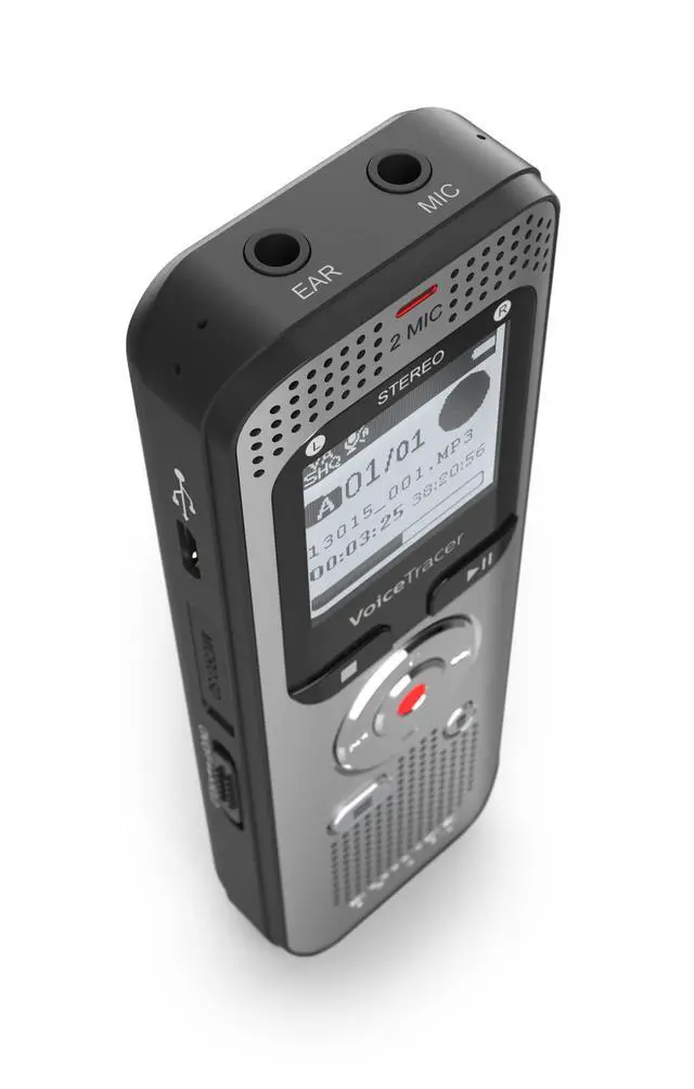 Alt view image 3 of 7 - DVT2015 VoiceTracer Audio Recorder, Stereo, MP3, 8 GB, Including Speech-to Text Sembly Trial