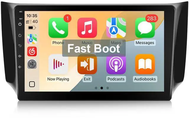 Main image of Fast Boot Linux Car Stereo for Nissan Sentra 2013-2019 | 10.1 Inch IPS Touchscreen for Sentra Car Radio with Carplay Android Auto Mirror Link Backup Camera Bluetooth FM SWC