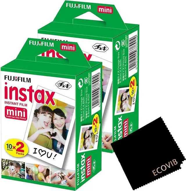 Main image of Mini Instant Film, 2 x 10 Shoots, 40 Exposures (2 Boxes)
