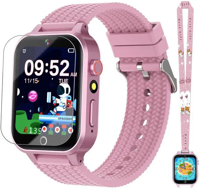 Main image of Kids Smart Watch for Girls Age 5-12, Kids Watch with 26 Games, Camera Music | Player Pedometer Habit Tracking HD Touchscreen Flashlight Smart Watch for Kid Birthday Gifts for Girls Ages 6 7 8 9 (Pink)