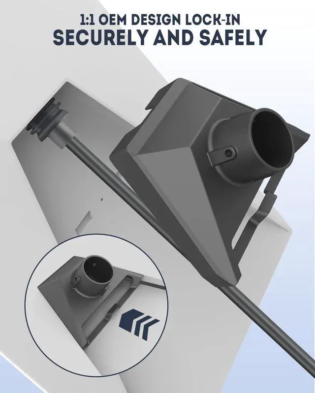 Alt view image 3 of 6 - Starlink Gen 3/4X Pipe Adapter Mount, Fits 1.1-2.1" Poles | Anodized Aluminum, Weather-Resistant, Rust-Proof Bolts, Quick Install, for Roof & RV