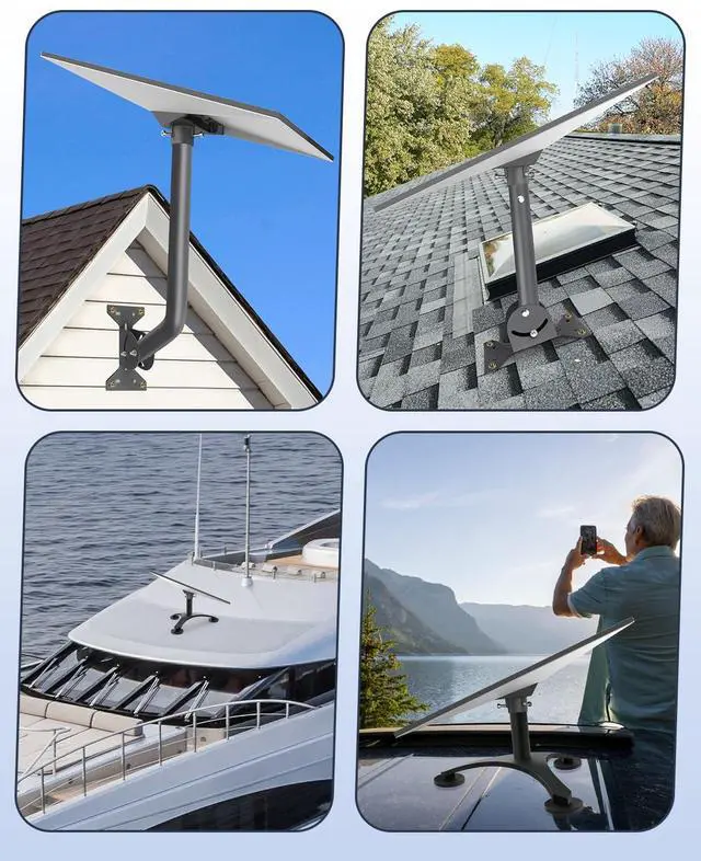 Alt view image 5 of 6 - Starlink Gen 3/4X Pipe Adapter Mount, Fits 1.1-2.1" Poles | Anodized Aluminum, Weather-Resistant, Rust-Proof Bolts, Quick Install, for Roof & RV