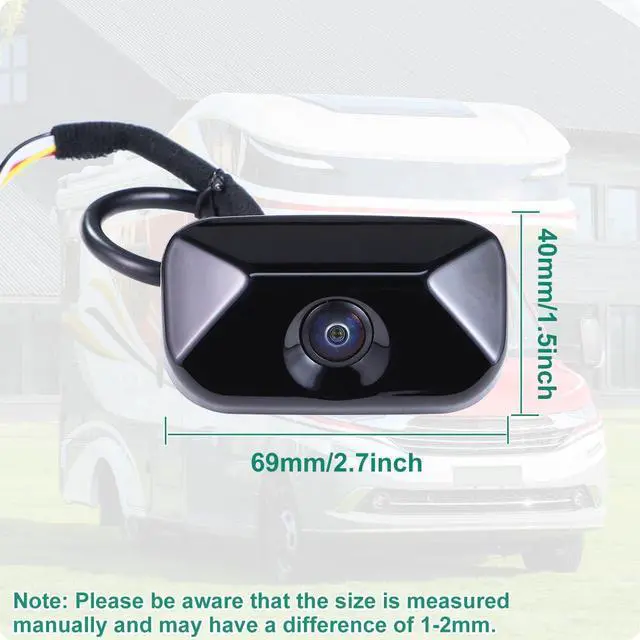 Alt view image 2 of 6 - 95760-2K100 Rear View Backup Camera Fit for Kia Soul 2010 2011 2012 2013, Parking Assist Cam Replaces OE Number 957602K100, 957602K100I7 / 95760-2K100-I7 (Black)