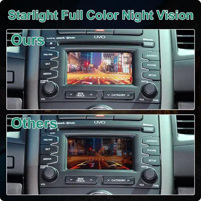 Alt view image 3 of 6 - 95760-2K100 Rear View Backup Camera Fit for Kia Soul 2010 2011 2012 2013, Parking Assist Cam Replaces OE Number 957602K100, 957602K100I7 / 95760-2K100-I7 (Black)