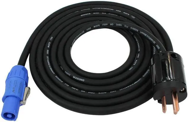 Alt view image 2 of 6 - Toronce Profeesional Hand-Built 14 AWG Male NEMA5-15P to SACFCA PowerCon Cable (10Feet)
