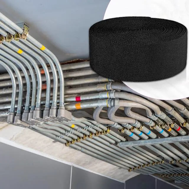 Alt view image 7 of 7 - 1.5" ID Nylon Protective Hose Sleeve, Nylon Protective Sleeve Nylon Protective Sheath Nylon Cable Cover for Welding Torch Hydraulic Hose, 25' Length, Black