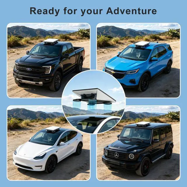 Alt view image 7 of 7 - Starlink Mini/ Gen 3 Magnetic Mount Plates, 3.54" Adhesive Metal Plates, Expanded Surface Area Pads for Non-Magnetic Car, RV, Truck Aluminum Roofs, 4 Packs