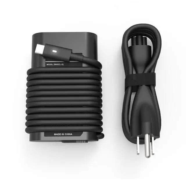 Main image of 45W USB C Laptop Charger Fits for Dell XPS 13 Type C Power Cord | for 7390 2in1 9350 9380 9370 9333 9360 9310 9365 9300 HA45NM180 LA45NM150
