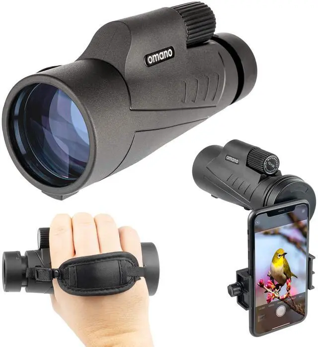 Main image of Smithsonian 12x50 Monocular Telescope with Smartphone Adaptor Monoculars for Adults - High Powered Telescope Ideal Monocular for Bird Watching and Nature Enthusiasts HD monocular telescope