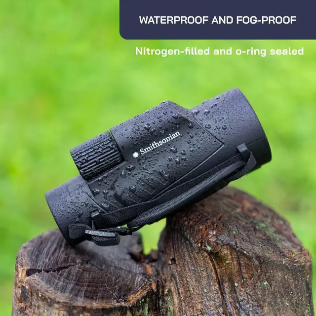 Alt view image 5 of 7 - Smithsonian 12x50 Monocular Telescope with Smartphone Adaptor Monoculars for Adults - High Powered Telescope Ideal Monocular for Bird Watching and Nature Enthusiasts HD monocular telescope
