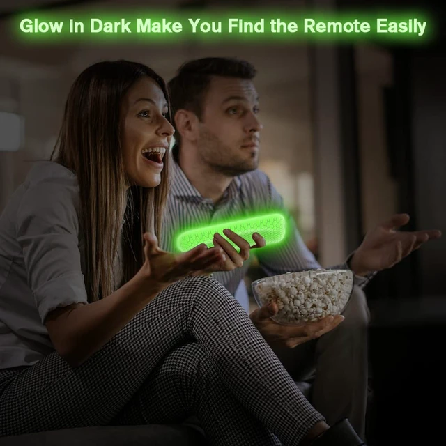 Alt view image 4 of 7 - 4Pack Case for Dish Network Remote 52.0/54.0, Silicone Cover for Dish TV Remote Controller Skin Protective Universal Replacement Rubber Sleeve Protector Glow in The Dark
