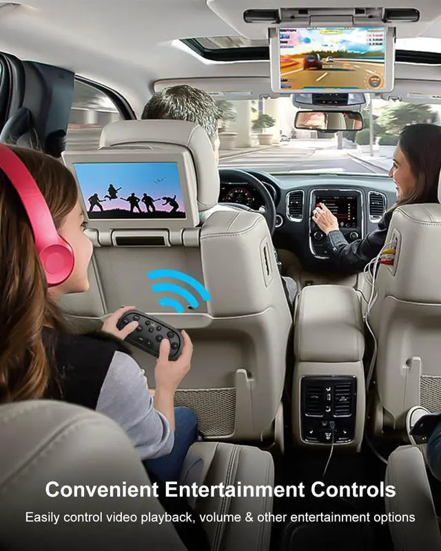 Alt view image 3 of 6 - Video Remote Control Fits for Chevy Yukon Sierra Silverado GMC 2015-2021 | Fits for Cadillac Escalade 2015-2020 SRX 2013-2016 XTS 2014-2016, DVD Player Remote Control Replace 84012998 23432163