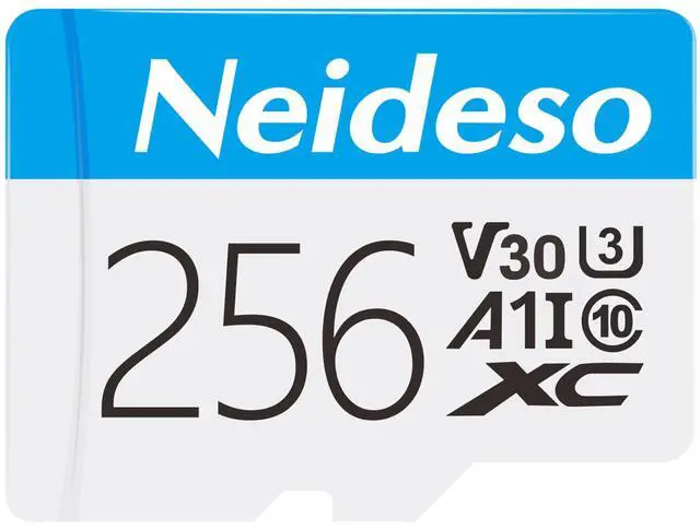 Main image of 256GB Memory Card UHD Video High Speed Transfer Monitoring SD Card for Dash Cams, Body Cams, Action Camera, Surveillance & Security Cams, Blue