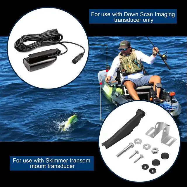 Alt view image 2 of 7 - 000-10262-001 Transducer Bracket for DSI Skimmer Replacement Mount,Transducer Mount Compatible with Skimmer Transom Mount Transducer,Lowrance transducer Bracket
