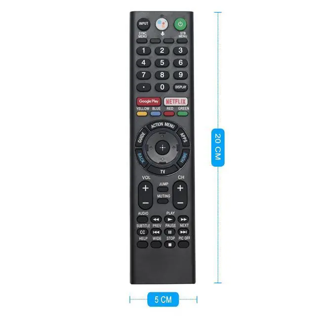 Alt view image 3 of 7 - RMF-TX310U Replace Voice Remote Control with Mic fit for Sony 4K Smart | Bravia TV XBR-43X800G XBR-75X800G XBR-65X800G XBR-49X800G XBR-55X800G XBR-85X900F XBR-49X900F XBR-75X900F XBR-65X900F