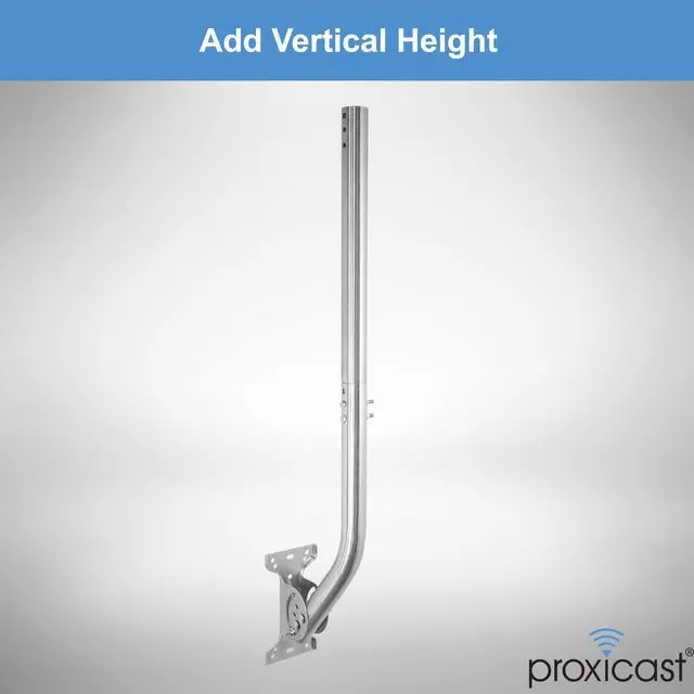 Alt view image 4 of 7 - 15 inch Stainless Steel Extension Pole for J-Max Antenna Mounts | Fits all J-Max Antenna Mast Models, Swaged End & Pre-Drilled Holes, Includes Stainless Hardware - ANT-800-X15