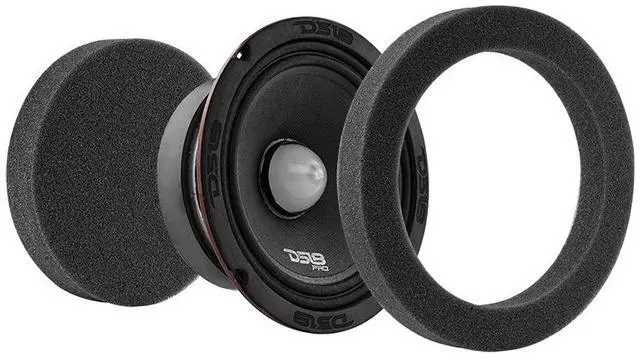Alt view image 5 of 7 - 4X 6.5 Midrange Speakers 480W Max 140W RMS 8 Ohm with 2X Pair of Fast Ring Foam Speaker Baffle - Quality Audio Door Speakers for Car or Truck Stereo Sound System