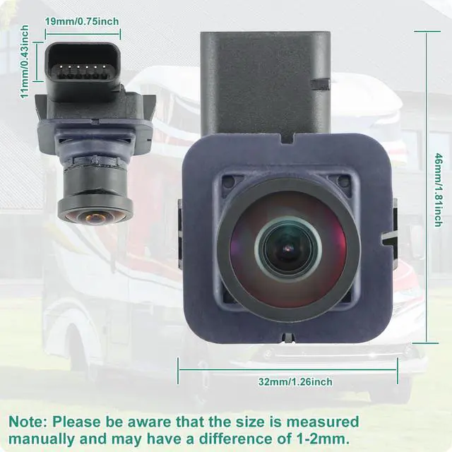 Alt view image 6 of 6 - DA8Z-19G490-A Rear View Backup Parking Assist Camera Compatible with Ford Flex 2013-2019, Replaces OE Number DA8Z-19G490-C, EA8Z-19G490-A, GA8Z-19G490-A by