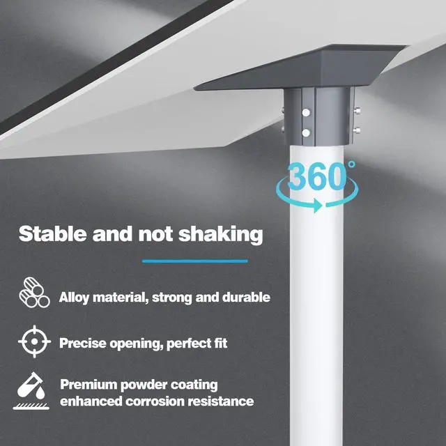 Alt view image 3 of 7 - Starlink Pole Mount Gen 3 10FT Starlink Rv Mount with Starlink Gen 3 Pipe Adapter Fits 0.8-1.96 inch Ladder Rails