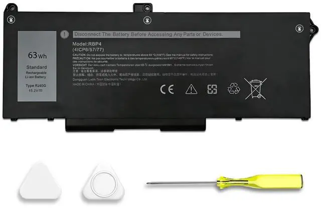 Main image of 63Wh RJ40G Laptop Battery Replacement for Dell Latitude 14 5420 Latitude 15 5520 Precision 15 3560 Series M033W 01K2CF 075X16 WY9DX P137G P137G001 P104F P104F001 0WK3F1 0M3KCN 005R42