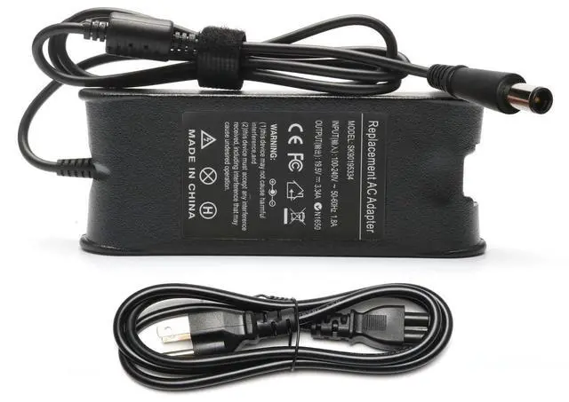 Main image of 65W 3.34A 7.4mm AC Adapter Laptop Charger Compatible with Dell | Latitude 3190 3189 3140 3120 3310 5400 5480 5490 7490 E5500 E5470 E6430 E6500 E6530, Chromebook 11 3120 3180 3189 Series