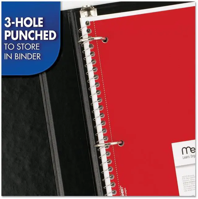 Alt view image 6 of 6 - Spiral Notebook, 1 Subject, College Ruled Paper, 7-1/2" x 10-1/2", 70 Sheets per Notebook, Colors Will Vary, 6 Pack (73065)
