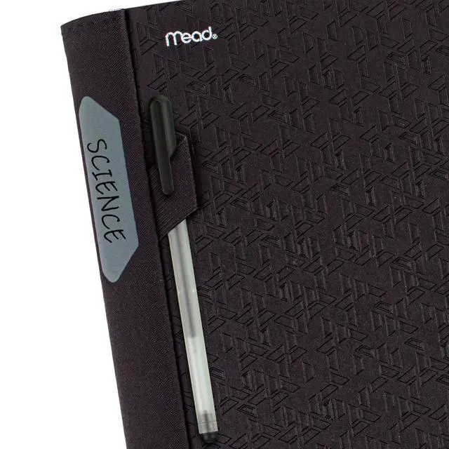 Alt view image 6 of 7 - Advance Spiral Notebook + Study App, 5 Subject, College Ruled Paper, 8-1/2" x 11", 200 Sheets, Spiral Guard, Movable Tabbed Dividers, Black (73144)