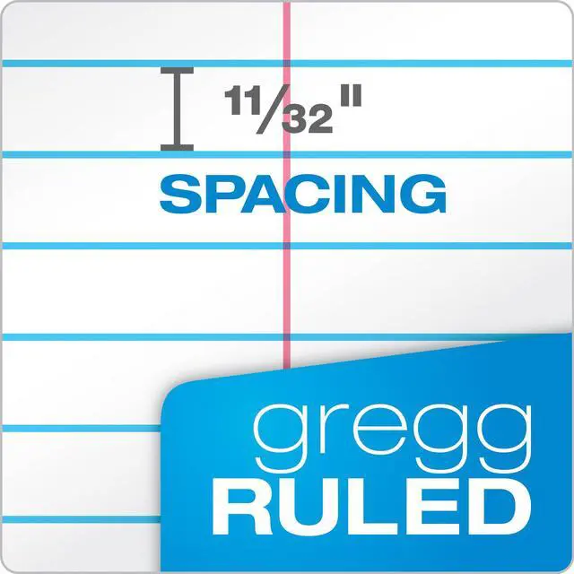 Alt view image 3 of 7 - Steno Pads 4 Pack, 6" x 9" Spiral Steno Notebooks, Gregg Rule for lists, 80 Sheets Each, White Paper, Assorted Covers, Take Notes for School, College, Work, Office (80220)