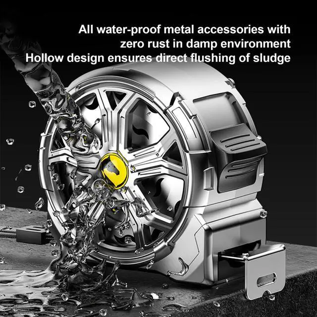 Alt view image 3 of 7 - Tape Measure 25ft, Stainless Steel Retractable Tape Measure, Waterproof & Rustproof Steel Measuring Tape with Hollow Design for Renovation, Construction, Carpentry (25')