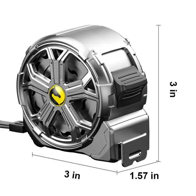 Alt view image 7 of 7 - Tape Measure 25ft, Stainless Steel Retractable Tape Measure, Waterproof & Rustproof Steel Measuring Tape with Hollow Design for Renovation, Construction, Carpentry (25')