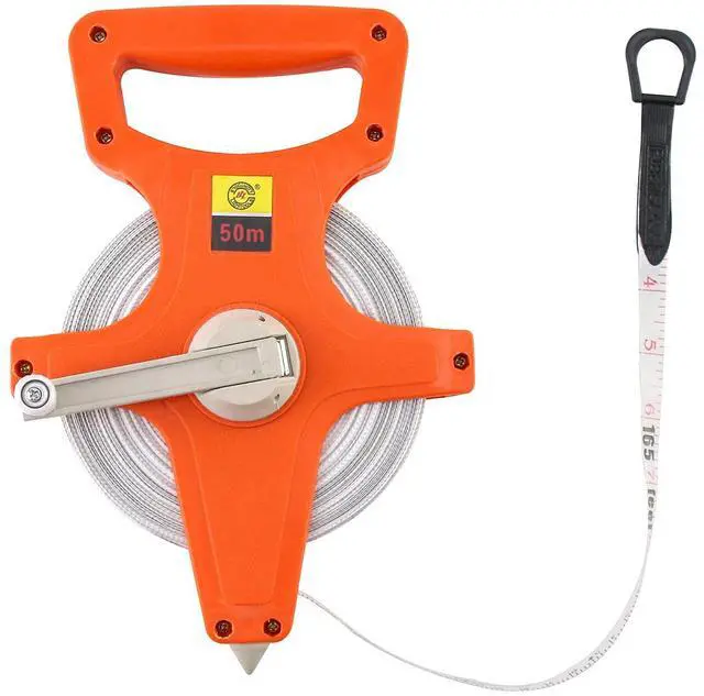 Main image of Open Reel Tape Measure, Fibreglass Surveyors Tape, 50M /165 FT