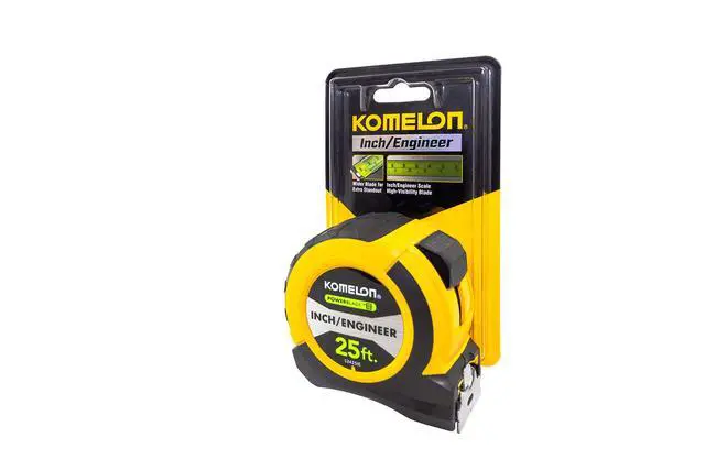 Alt view image 2 of 2 - 52425IE; 25' x 1.06" Powerblade II" Engineer Tape Measure; Yellow/Black