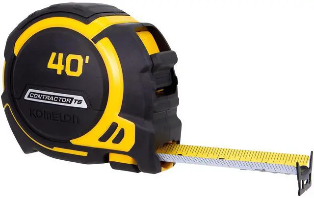 Main image of 40-Ft Contractor TS Wide Blade Tape Measure with Backside Printing, Manual Lock, Long Standout (93440)