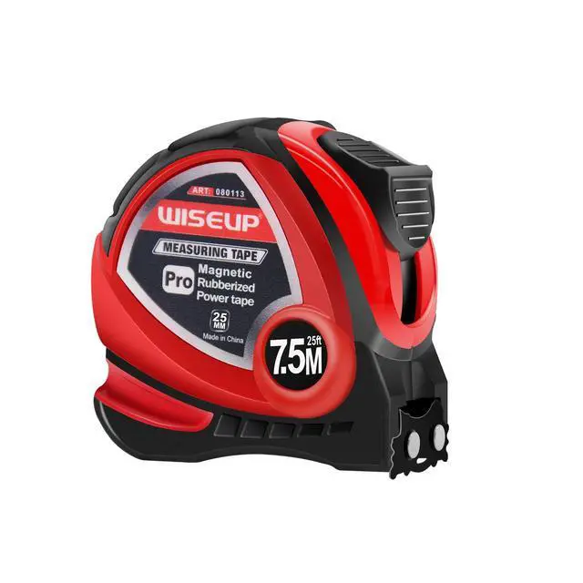 Main image of Industrial Magnetic Tape Measure with Fractions 1/8 and Metric,Easy to Read,Measuring Tape with Belt Clip for Surveyors,Engineers,Household,Carpentry,Construction (1, 16 FT) (25 FT)