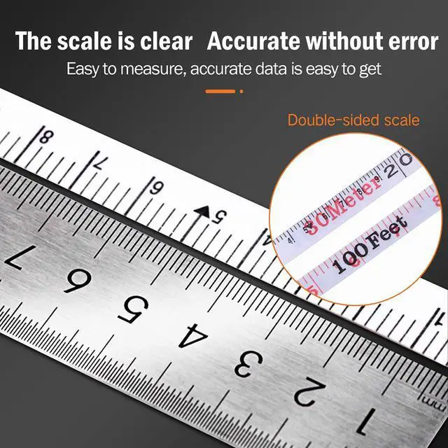 Alt view image 3 of 7 - 302910 Long Fiberglass Tape Measure Double Face Printing Inch/Metric for Construction Work (66ft / 20m)