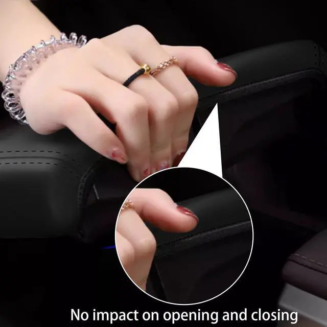 Alt view image 5 of 7 - Armrest Cover for BMW 3 Series 2012-2018 (Black),Center Console Cover for 2012 2013 2014 2015 2016 2017 2018 BMW 3 Series Accessories
