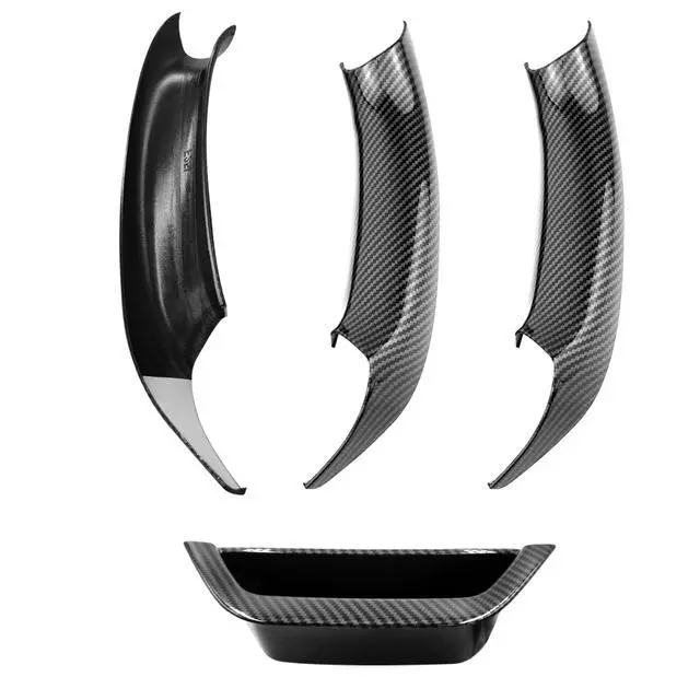 Alt view image 7 of 7 - Compatible with BMW X3 F25/X4 F26 Door Handle Cover,4PCS Driver Side Door Armrest Insert & Interior Passenger Pull Handle Covers for BMW X3 F25 2010-2016,X4 F26 2014-2017 (Carbon Fiber Pattern)