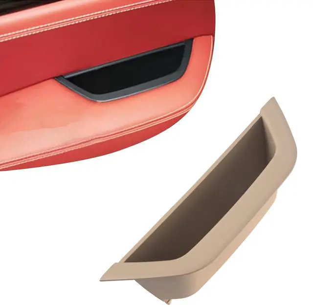 Main image of Beige Left Door Armrest Handle Storage Compartment Compatible With BMW X3 F25 2010-2016 X4 F26 2014-2017 Driver Side Cover Container Storage Box Armrest Cover